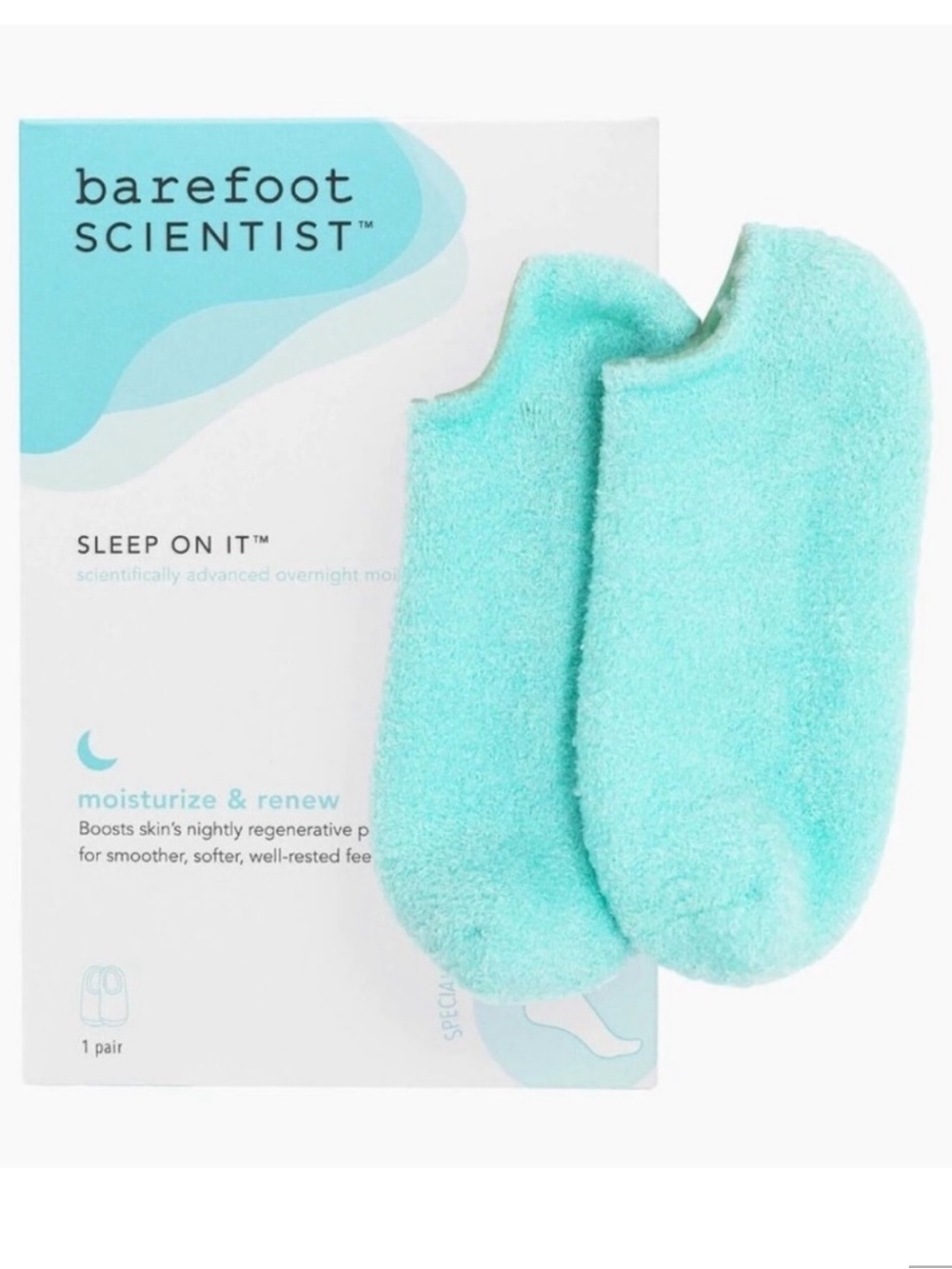 NWT Barefoot Scientist Sleep On It Moisturizing Gel Foot Socks